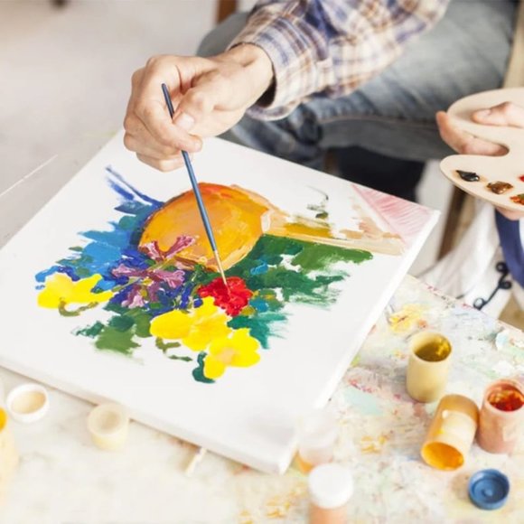 3 Pack - Blank Canvas with Wooden Frame for Painting Acrylic Paint, Oil Paint - Picture 5 of 13